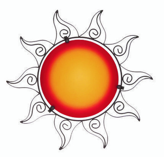 Plafon Sumer okrągły pomarańczowy 50 cm do pokoju młodzieżowego