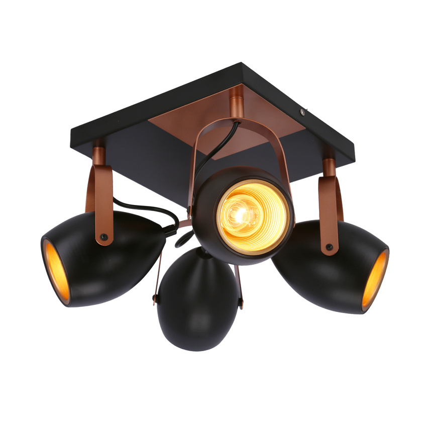 Lampa sufitowa Anica reflektor regulowana 4-punktowa metalowa