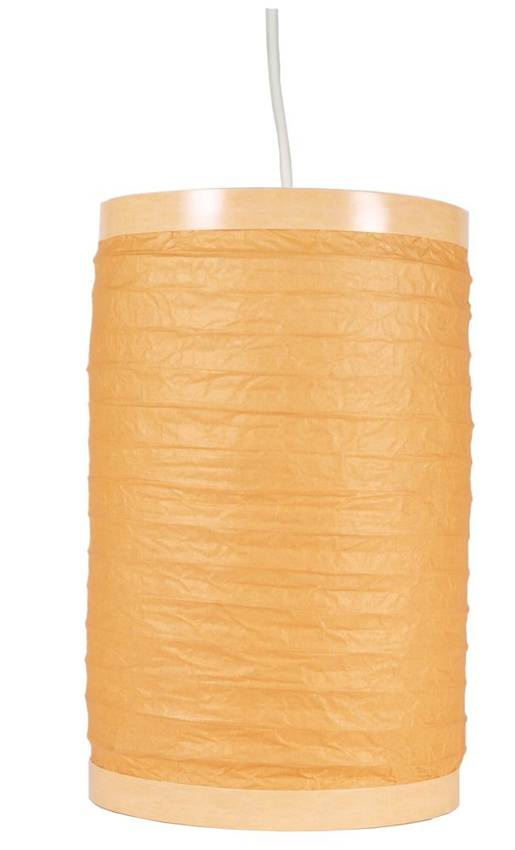 Lampa wisząca papierowa pomarańczowa Feng Candellux aranżacja