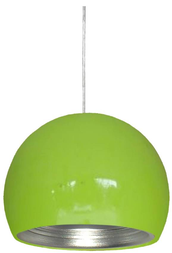 Lampa wisząca Pictor kula metalowa zielona do salonu 1-punktowa E27