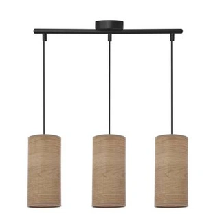 Lampa wisząca z abażurami Ballo czarna potrójna do jadalni