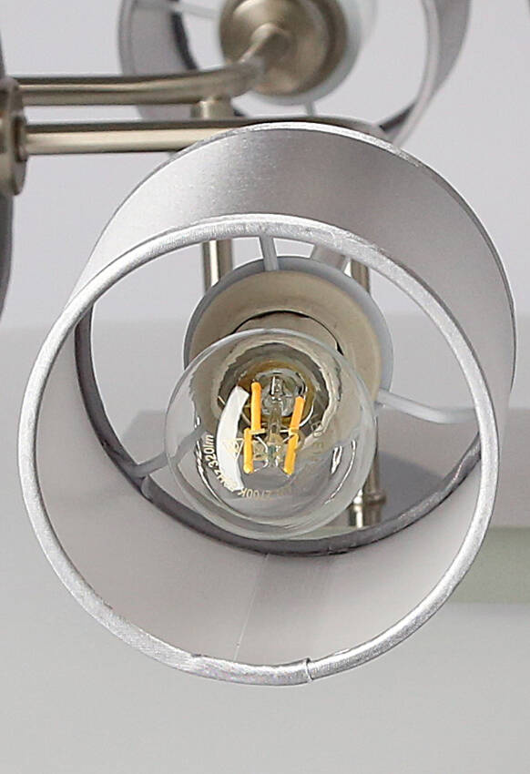 Lampa sufitowa Sax z abażurami 6-punktowa do salonu