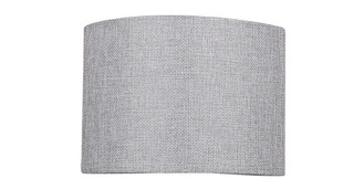 Abażur szary okrągły tkanina/PCV E27 Boho Polo 77-35837