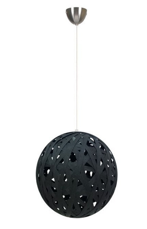 Lampa wisząca Frida kula czarna pojedyncza do salonu E27 1x60W