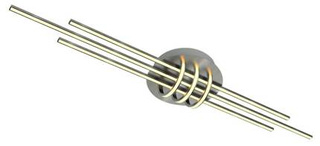 Lampa sufitowa Naksos okrągła LED 10-punktowa do salonu