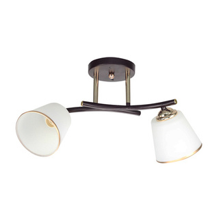 Lampa sufitowa Greco ze szklanymi kloszami 2-punktowa metalowa