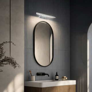 Kinkiet Forte LED 7W z włącznikiem regulowany srebrny metalowy Candellux