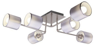 Lampa sufitowa Sax z abażurami 6-punktowa do salonu