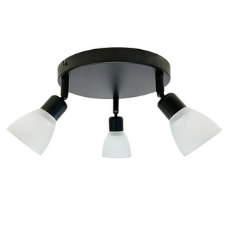Lampa sufitowa Costa okrągła ze szklanymi kloszami 3-punktowa do kuchni