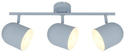 Lampa ścienna candellux azuro 93-63229 listwa e27 szary mat