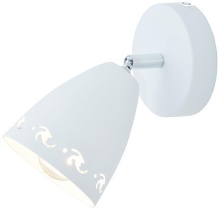 Lampa ścienna kinkiet candellux coty 91-67111 e14 biały mat