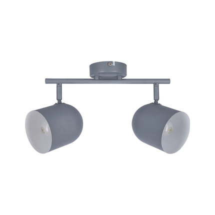 Lampa ścienna listwa 2X40W E27 szary mat AZURO 92-63212