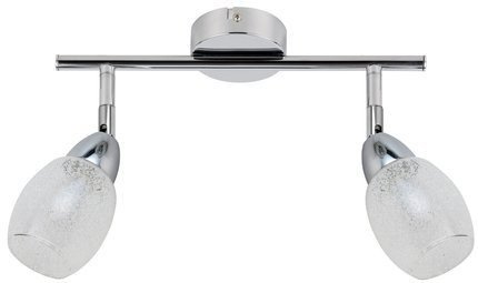 Lampa ścienna listwa 2X6W LED główka okrągła chrom RICO 92-67579