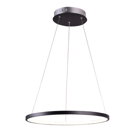 Lampa wisząca LED 18W ring okrągła czarna black 29cm Lune 31-64653