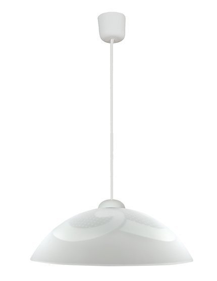 Lampa wisząca biała szklana 30cm Monti 31-54234