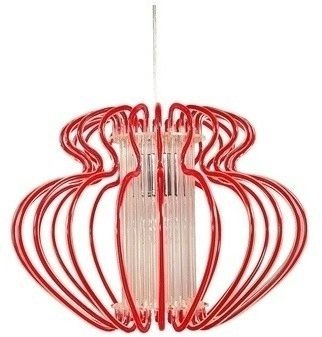 Lampa wisząca czerwona 45x33cm Imperia 31-36608