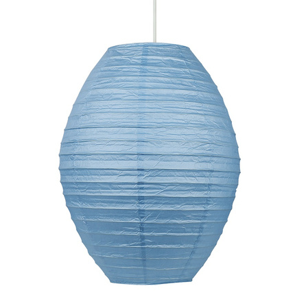 Lampa wisząca papierowa niebieska UL kokon 31-05687