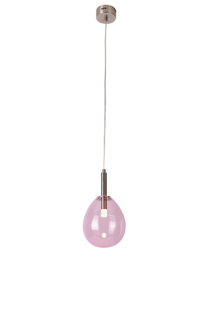 Lampa wisząca różowa szklany balon LED 6W Lukka Ledea 50133209