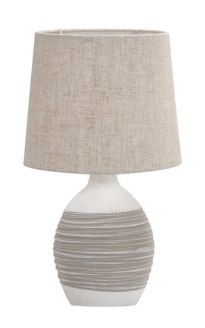 Lampka stołowa beżowa ceramiczna Ambon 41-78407