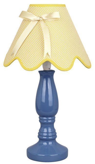 Lampka stołowa niebiesko-żółta Lola 41-63472