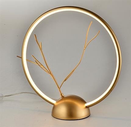 Lampka stołowa złota metalowa LED Davos Ledea 50533052