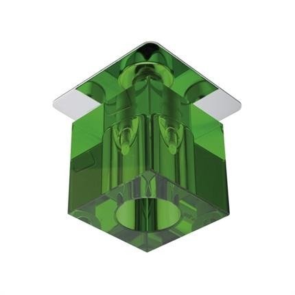 Oprawa stropowa chrom kryształ zielony G4 20W SK-18 Candellux 2280236