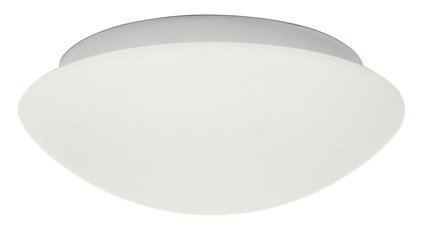 Plafon biały szklany do łazienki E27 2x60W 39cm Nina Candellux 14-74242