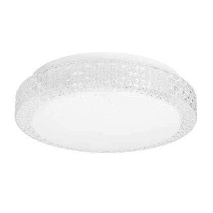 Rabel lampa sufitowa plafon bezbarwny 12W LED 4000K 27cm klosz biały